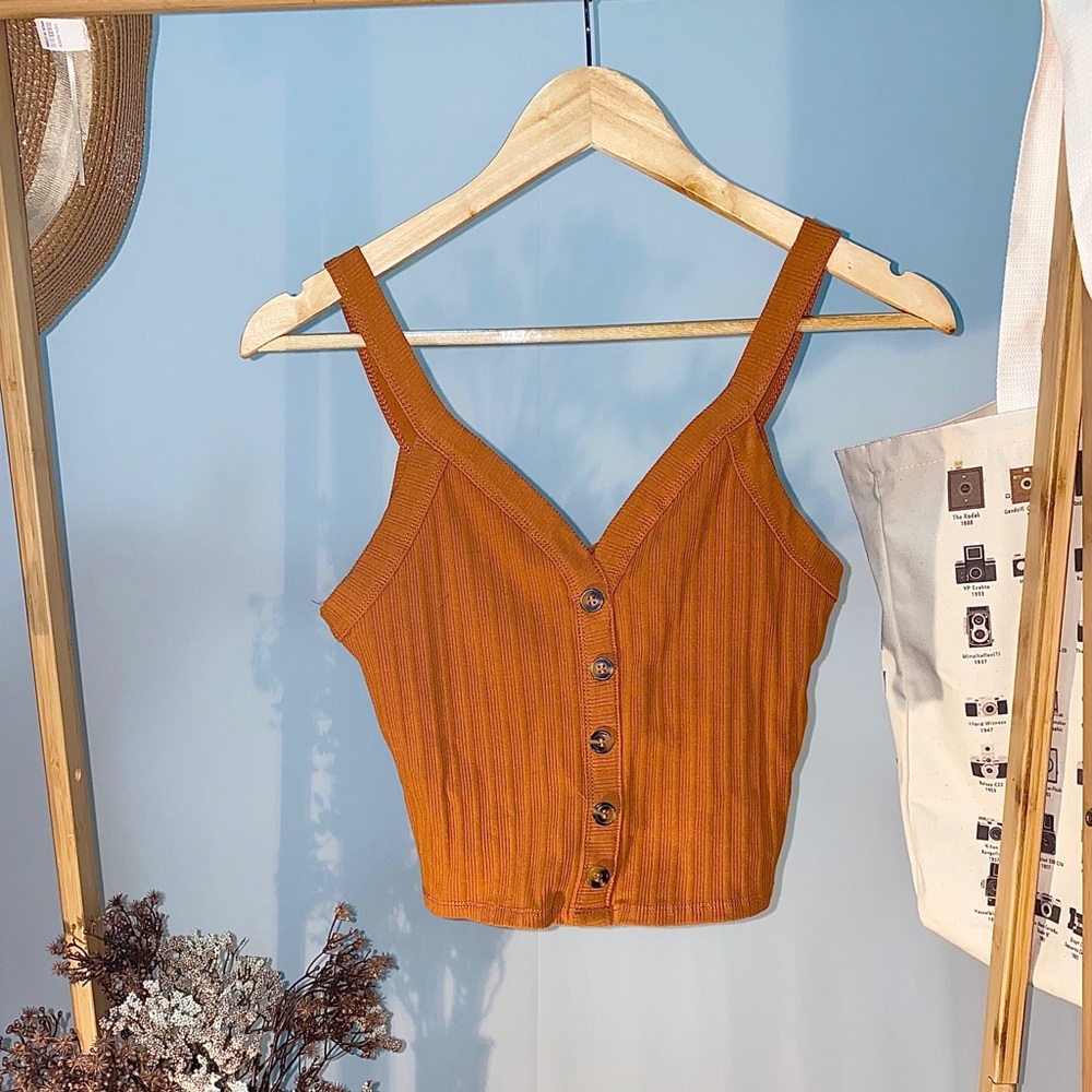RIB V NECK TANK TOP